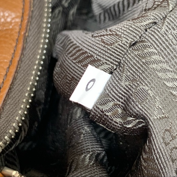 Prada Vitello Daino Buckle Side Pocket Leather Bag - Picture 8 of 16